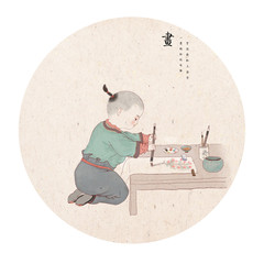 Painting, painting, tea-making, ancient, traditional, custom, folklore, Chinese style, Chinese painting, culture, humanities, tea ceremony, cultivation of mind, practice, health preservation, Buddhism