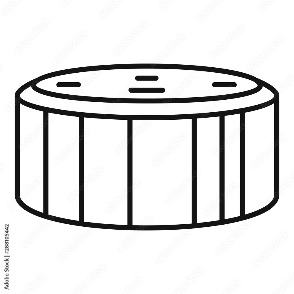 Poster smart speaker device icon. outline smart speaker device vector icon for web design isolated on white
