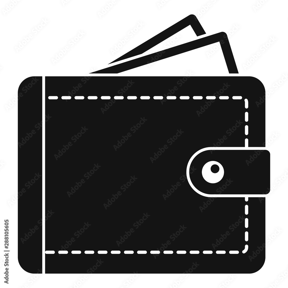 Poster personal wallet icon. simple illustration of personal wallet vector icon for web design isolated on 