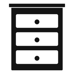 Archive furniture icon. Simple illustration of archive furniture vector icon for web design isolated on white background