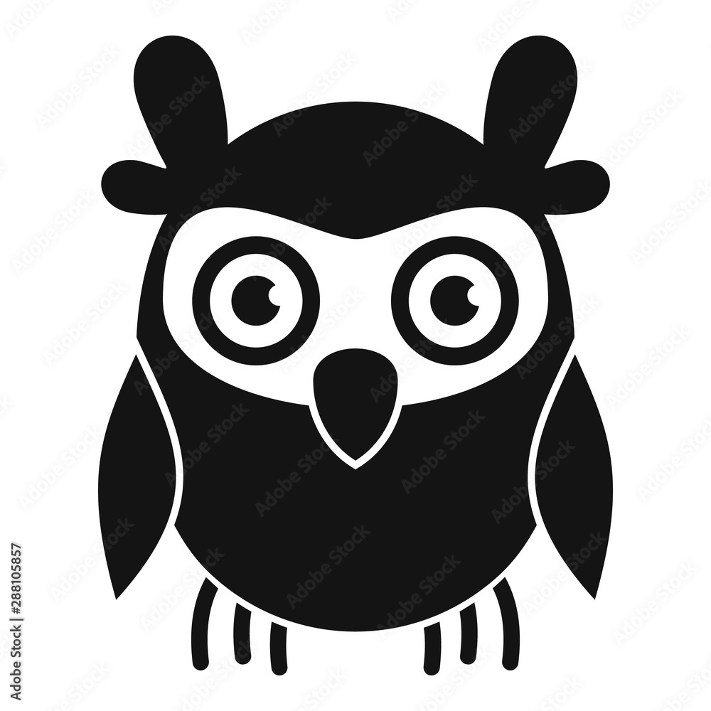 Aufkleber knowledge owl icon. simple illustration of knowledge owl vector icon for web design isolated on whit