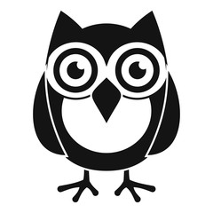 Smart owl icon. Simple illustration of smart owl vector icon for web design isolated on white background