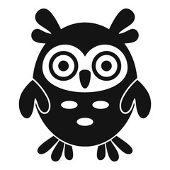 Adorable owl icon. Simple illustration of adorable owl vector icon for web design isolated on white background