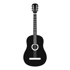 Obraz na płótnie Canvas Mexican guitar icon. Simple illustration of mexican guitar vector icon for web design isolated on white background