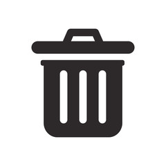 trash can icon vector template