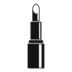 Cosmetic lipstick icon. Simple illustration of cosmetic lipstick vector icon for web design isolated on white background