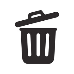 trash can icon vector template