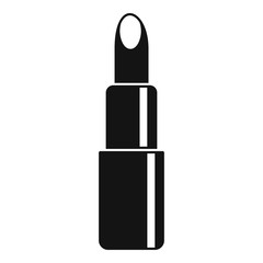 Luxury lipstick icon. Simple illustration of luxury lipstick vector icon for web design isolated on white background
