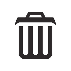 trash can icon vector template