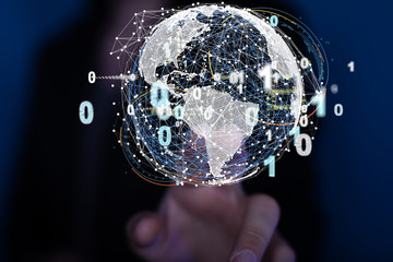 Global network and data exchanges over the world