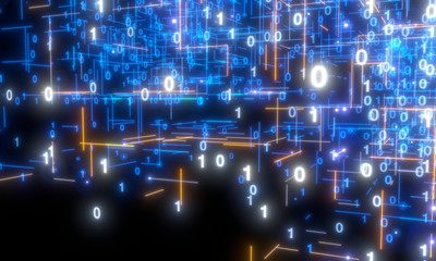 Software, web development, programming concept. Abstract Programming