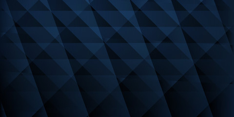 Abstract background of intersecting lines and polygons in blue colors