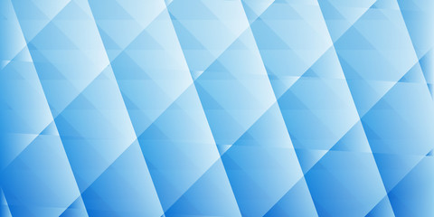 Abstract background of intersecting lines and polygons in light blue colors