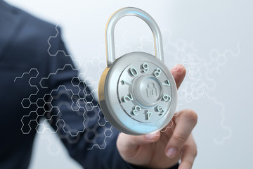 security data code digital in hand
