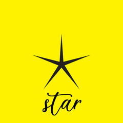 Obraz premium Star icon vector. Classic rank isolated. Trendy flat favorite design. Star web site pictogram, mobile app. Logo illustration. Eps10
