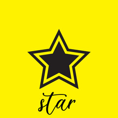 Star icon vector. Classic rank isolated. Trendy flat favorite design. Star web site pictogram, mobile app. Logo illustration. Eps10
