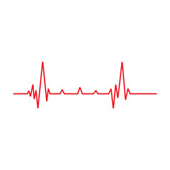 Art design health medical heartbeat pulse vector
