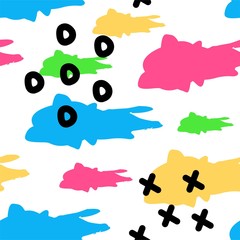 Obraz premium Vector background tic tac toe. Bright vector background. Design element for textile, banner, notebook, social networks and other uses.