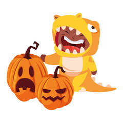 kids in halloween costumes image