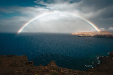 huge rainbow landscape