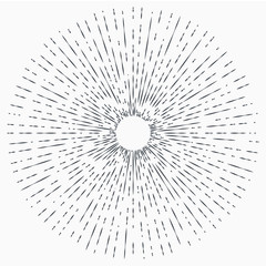 Obraz premium Sun burst, star burst sunshine. Radiating from the center of thin beams, lines.