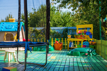 A cozy place in the yard for children's games