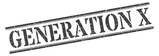 generation x stamp. generation x square grunge sign. generation x