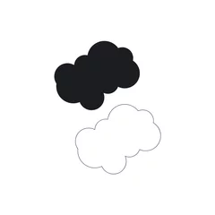 Zelfklevend Fotobehang cloud technology logo vector © devankastudio