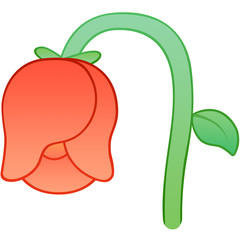 Fading, lovelorn, disappointed, lost, negative, withered, failed, flowers, roses, emotions, lovely, illustrations, expressions,