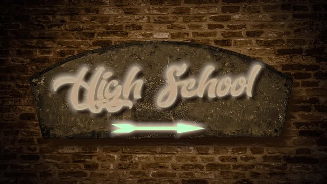 Sign 409 - HIGH SCHOO