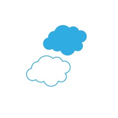 cloud technology logo vector