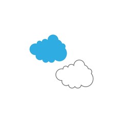 cloud technology logo vector