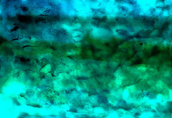 Texture in shades of blue, cyan, turquoise and green. Deep colors of the sea wave.