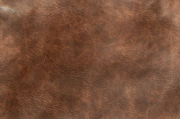 Brown genuine leather texture background, surface