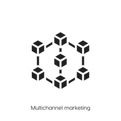 Obraz premium multichannel icon vector symbol