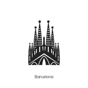 Barcelona icon vector symbol