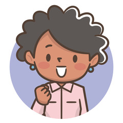 若い女性　作業服