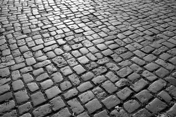 Cobbled square