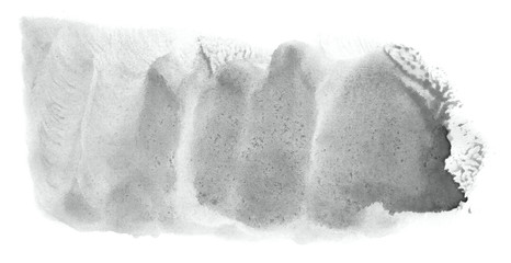 Abstract watercolor background hand-drawn on paper. Volumetric smoke elements. Neutral Gray color. For design, web, card, text, decoration, surfaces.