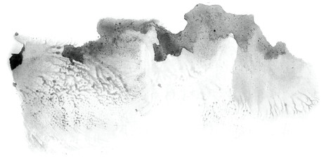 Abstract watercolor background hand-drawn on paper. Volumetric smoke elements. Neutral Gray color. For design, web, card, text, decoration, surfaces.