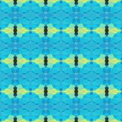 seamless vintage pattern with medium turquoise and dark turquoise colors. repeating background illustration can be used for fashion textile design, web page background or surface textures