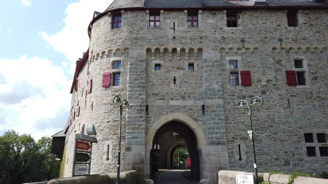 Going Towards Schloss Burg a beautiful old castle in Germany 4K