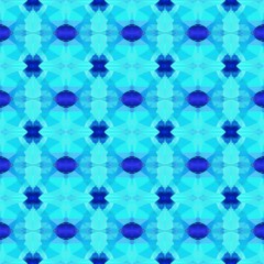 colorful seamless pattern with turquoise, strong blue and dodger blue colors. repeating background illustration can be used for wallpaper, wrapping paper or textile fashion design