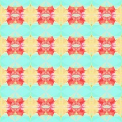 seamless pattern old retro style with tea green, pale golden rod and tomato colors. repeating background illustration can be used for wallpaper, creative backgrounds or textile fashion design