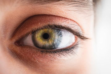 Obraz premium Makro- kobieta oko szczegół