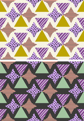 seamless color pattern with geometric shapes