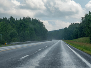 Driving on Wet Roads