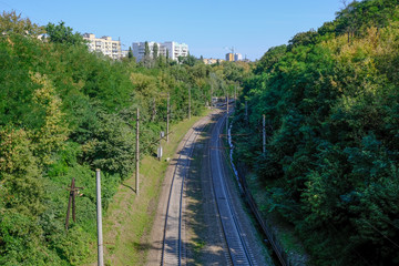 Obraz premium Cityscape view from the bridge