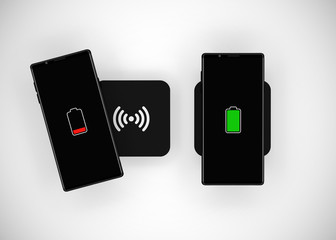 Smartphone Mobile Phone Wireless Charging Battery 3D Render