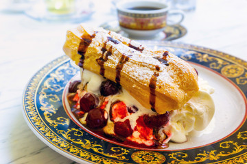 Handmade Floating island , French dessert